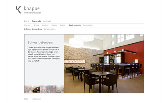 Webseite Knappe Innenarchitekten